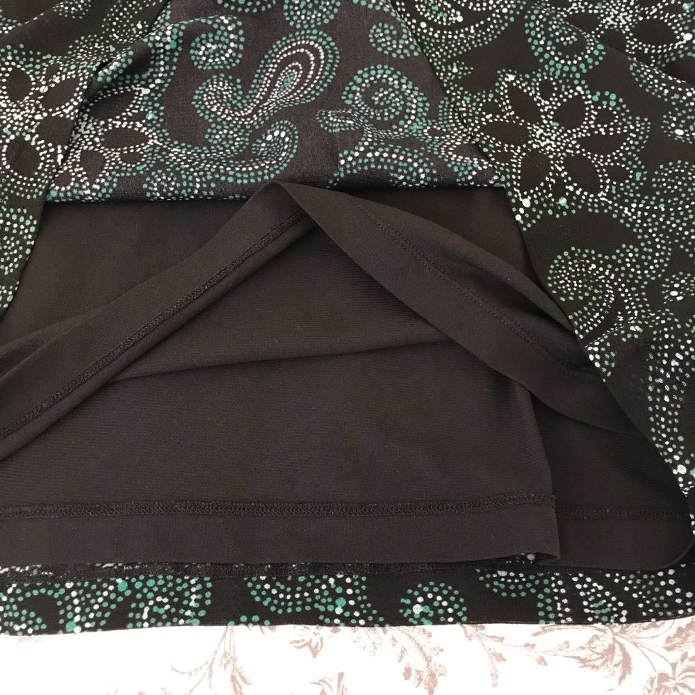 Croft & Barrow S/S Blouse | Black/Green | Size 3X - Picture 7 of 12